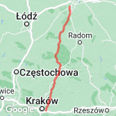Mapa Kraków - prawie Warszawa